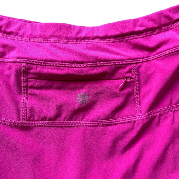 Athleta Warrior skirt tennis golf skirt built in shorts magenta pink size small - Picture 4 of 10